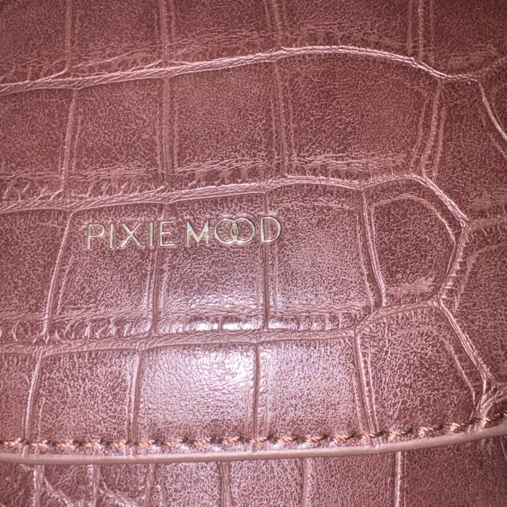 Pixie Mood Croc-Embossed Chocolate Backpack - image 5